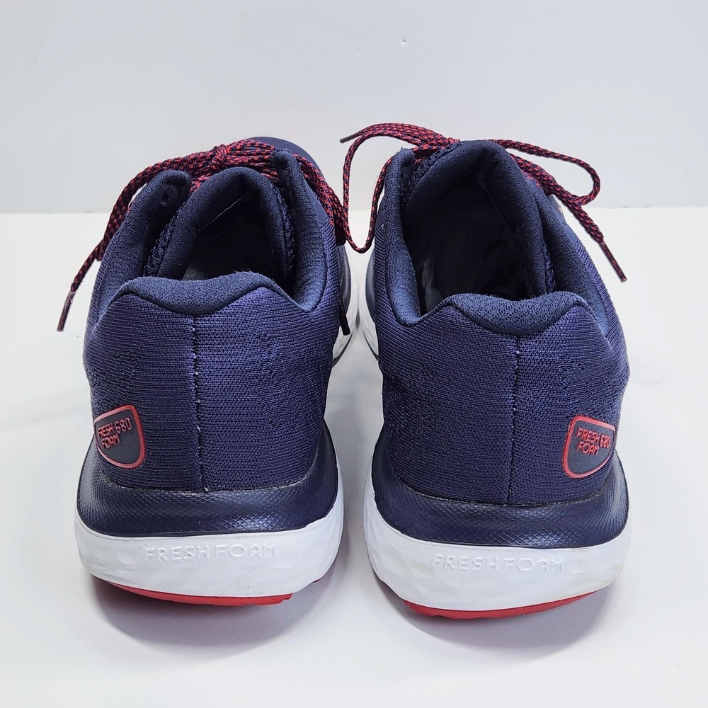 New Balance Fresh Foam 680v7 Shoes Mens Size 13 Blue Red Running Sneakers - Picture 9 of 16